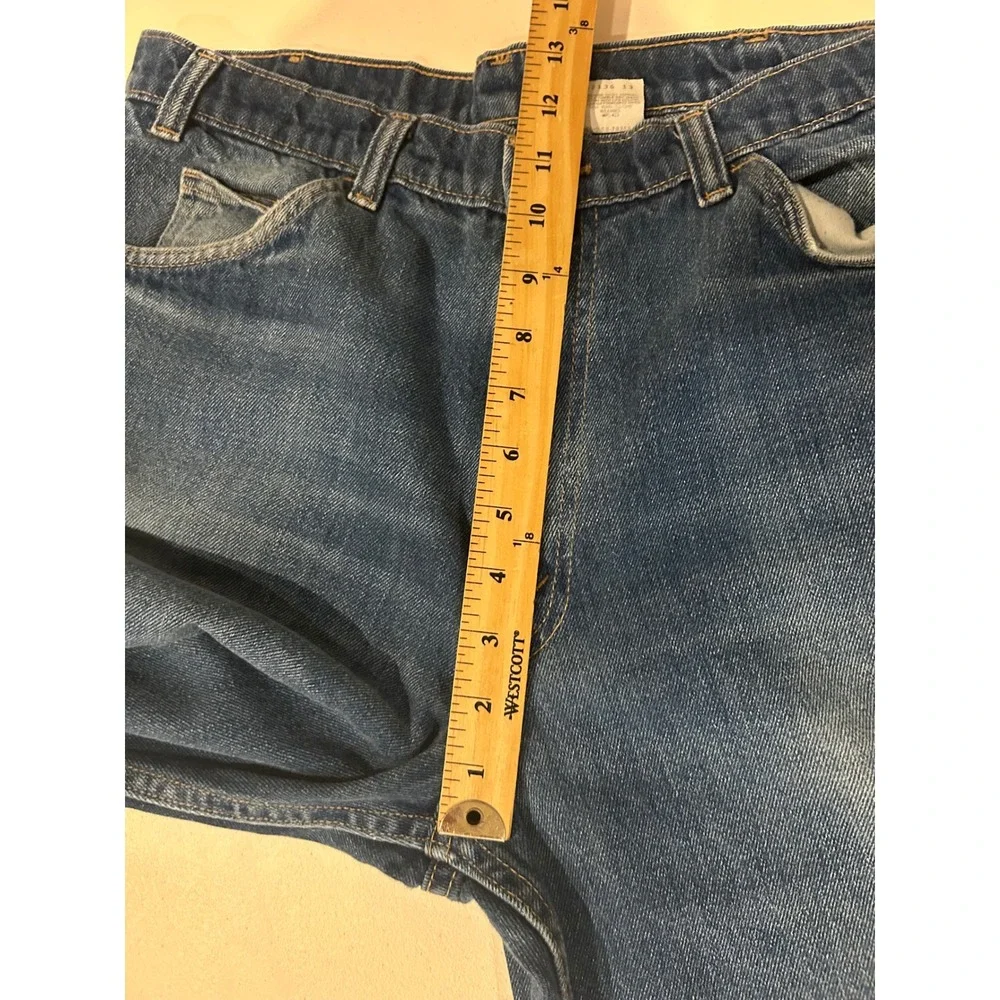 Vintage Levi's 80s Straight Leg Orange Tab Jeans Men's 36x32 (Fits 34x31) EUC